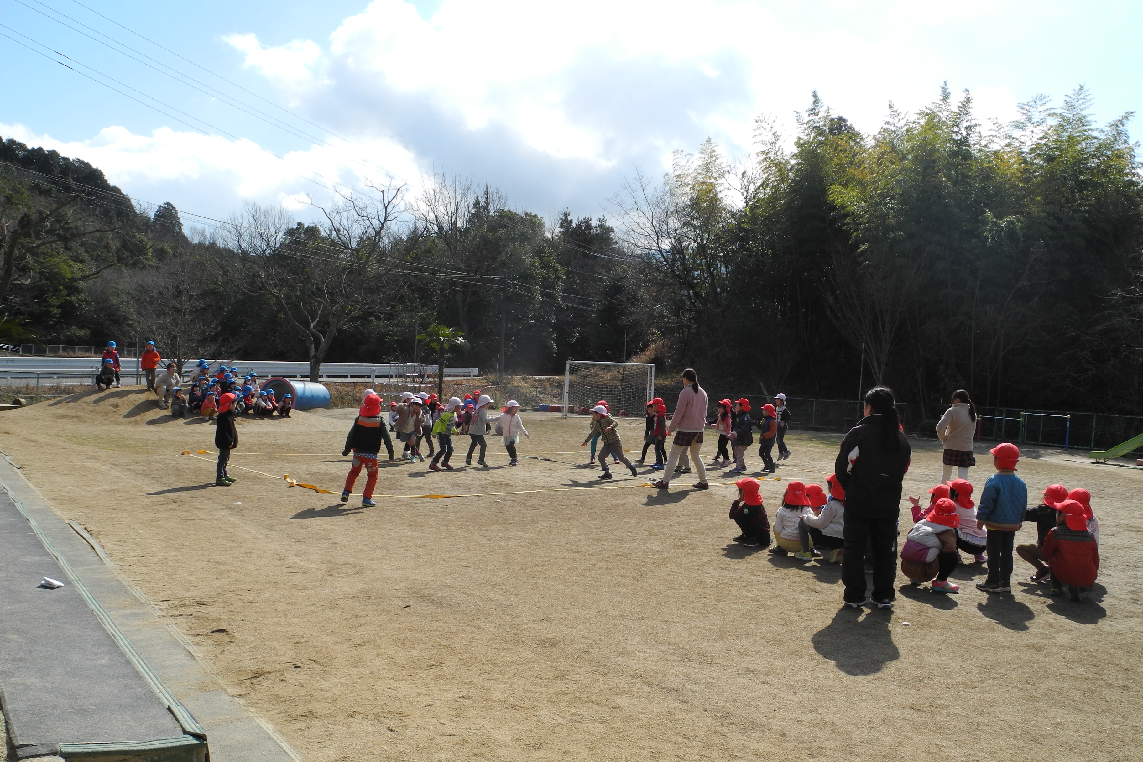 冷たい風の中で